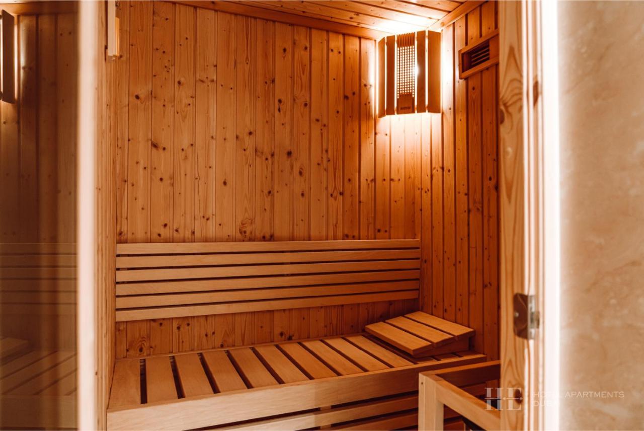 He Hotel Apartments Dubaj Exteriér fotografie A Finnish sauna