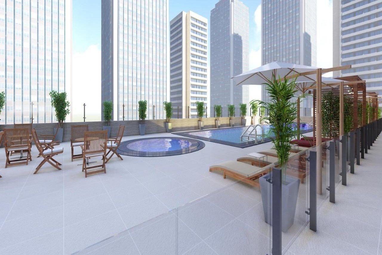 He Hotel Apartments Dubaj Exteriér fotografie Rooftop pool